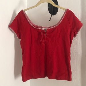 vintage off shoulder shirt